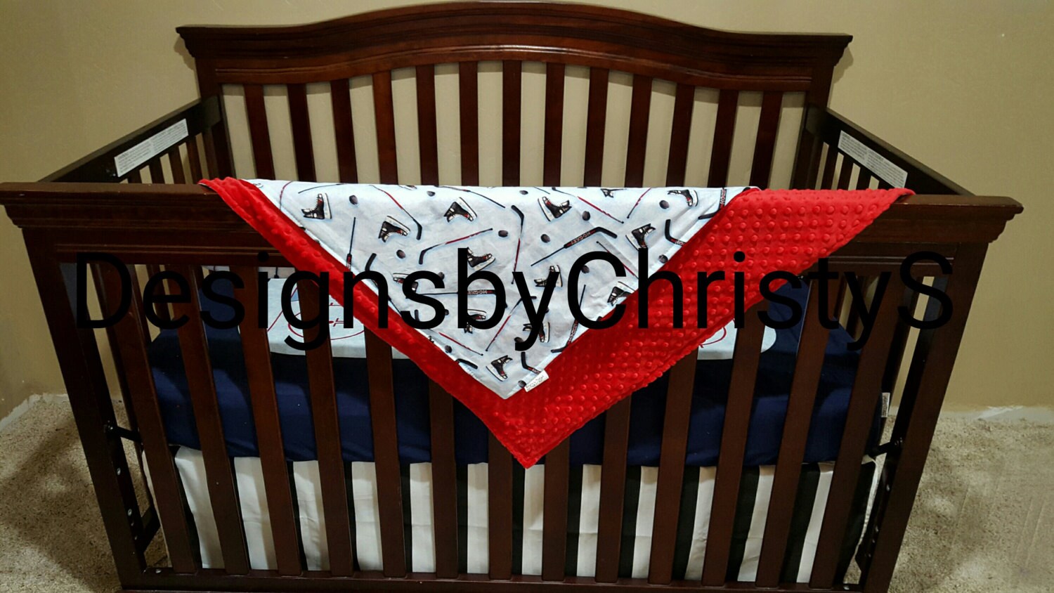 Ice Hockey Crib Bedding
