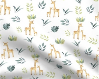 Fitted Crib Sheet - Safari Giraffe