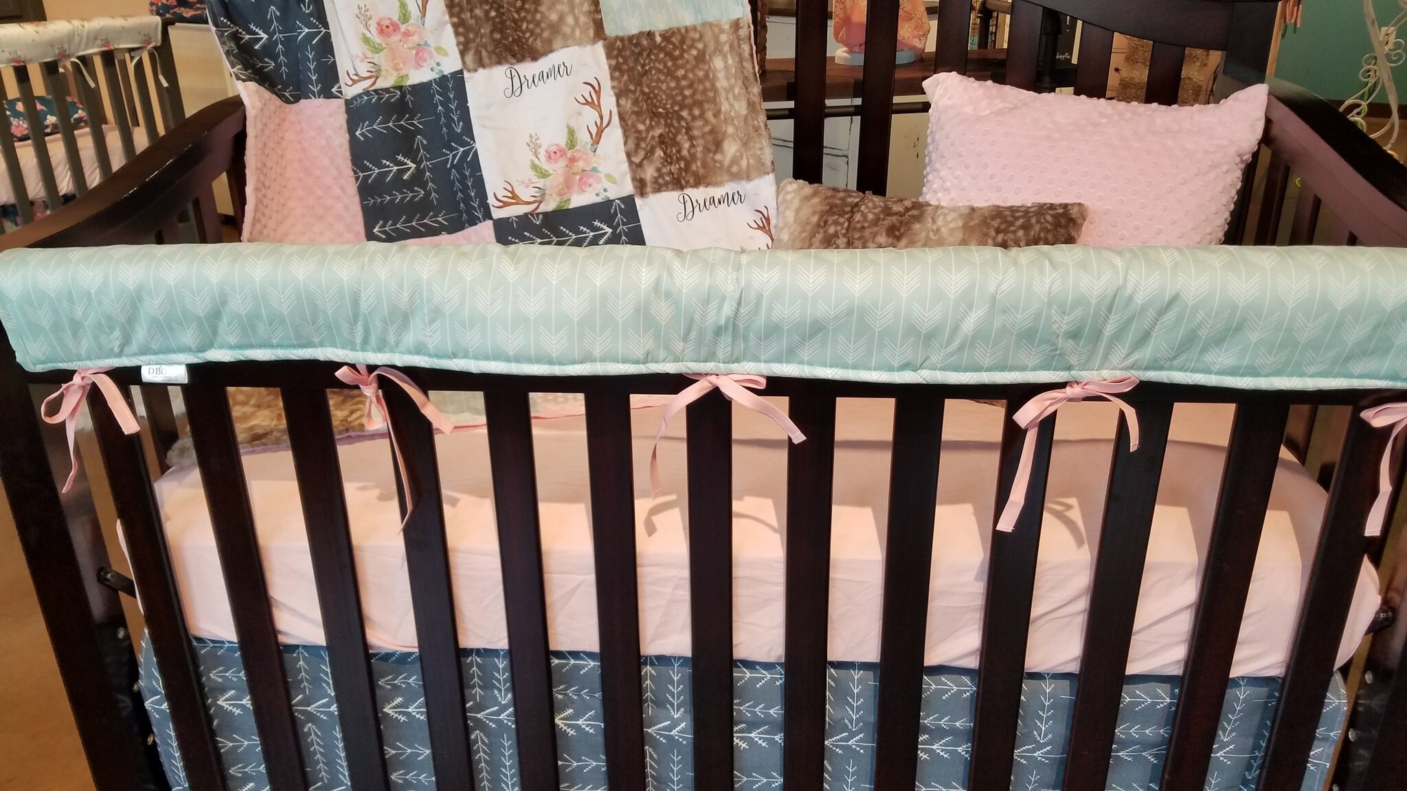 antler crib bedding
