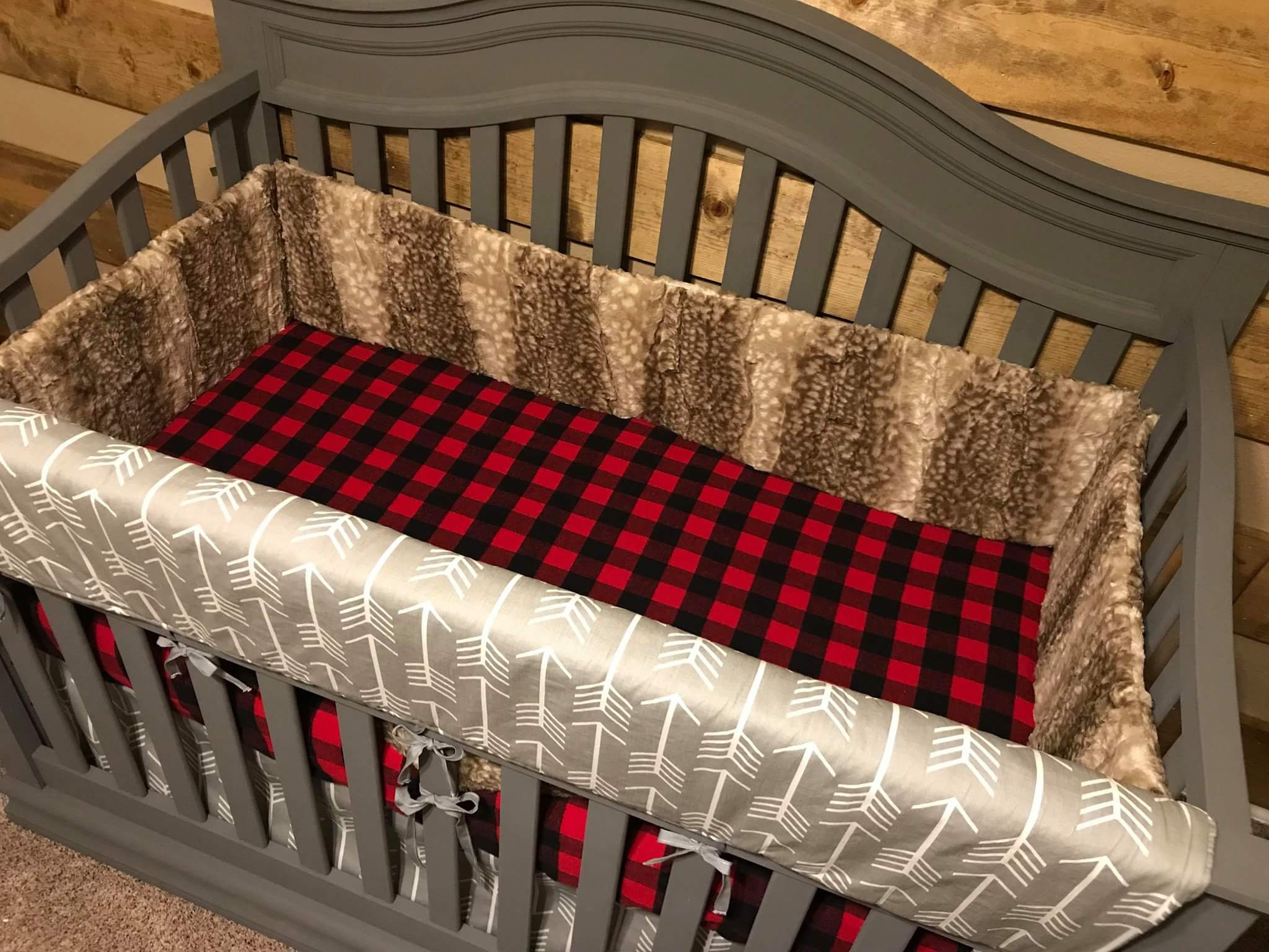 minky crib bumper