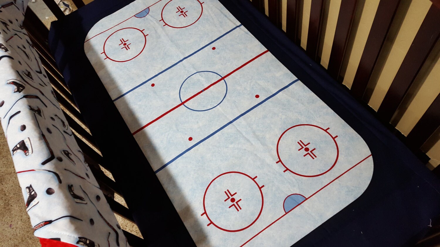 Ice Hockey Crib Bedding
