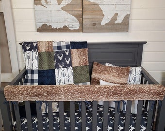 Boy Crib Bedding - Buck Woodland Collection