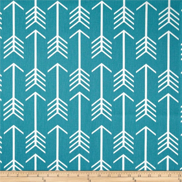 Swatches:  navy arrows, apache blue arrows, aqua herringbone, gray weathervanes