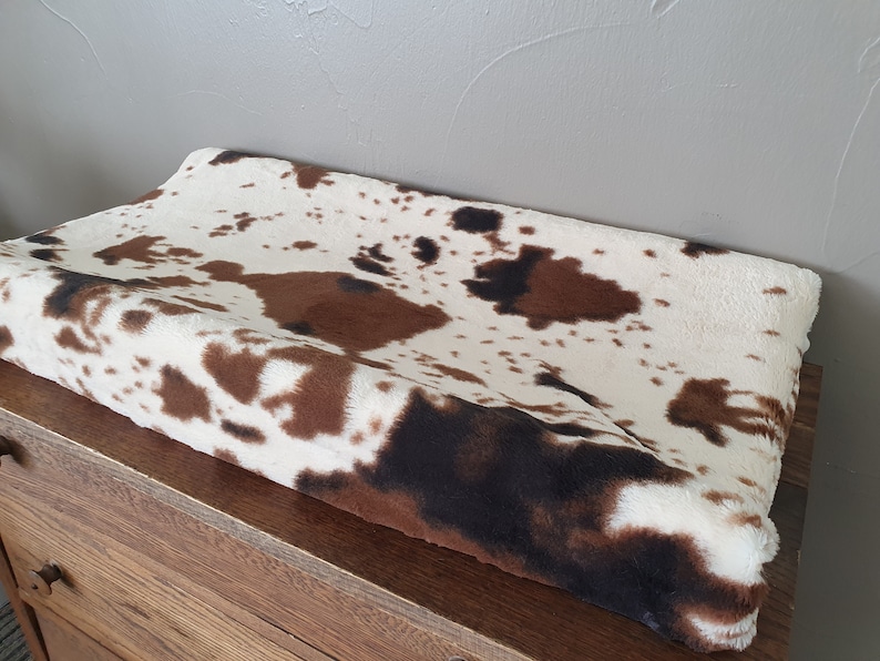 Cow Minky Contour Changing Pad Cover image 2