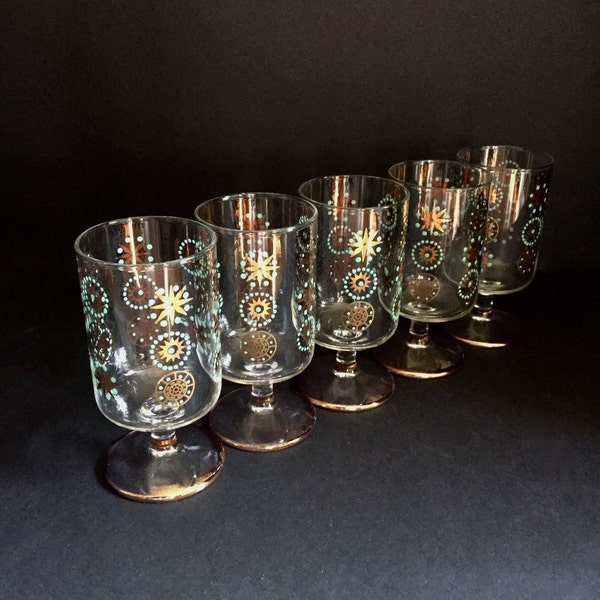 Copas de cristal de glama