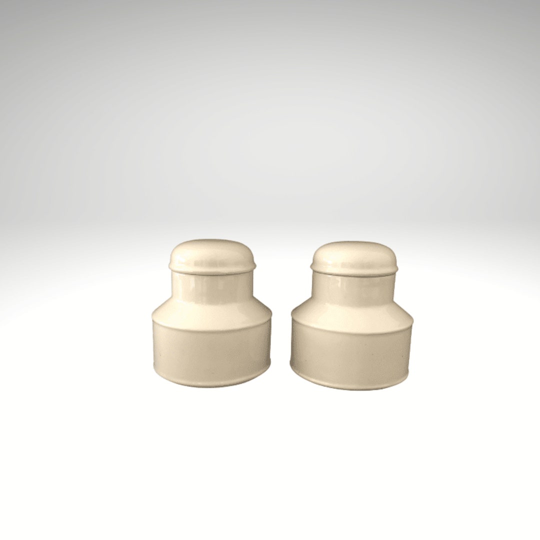 A Pair of Midwinter Stonehenge White Sugar Bowls With Lids Etsy