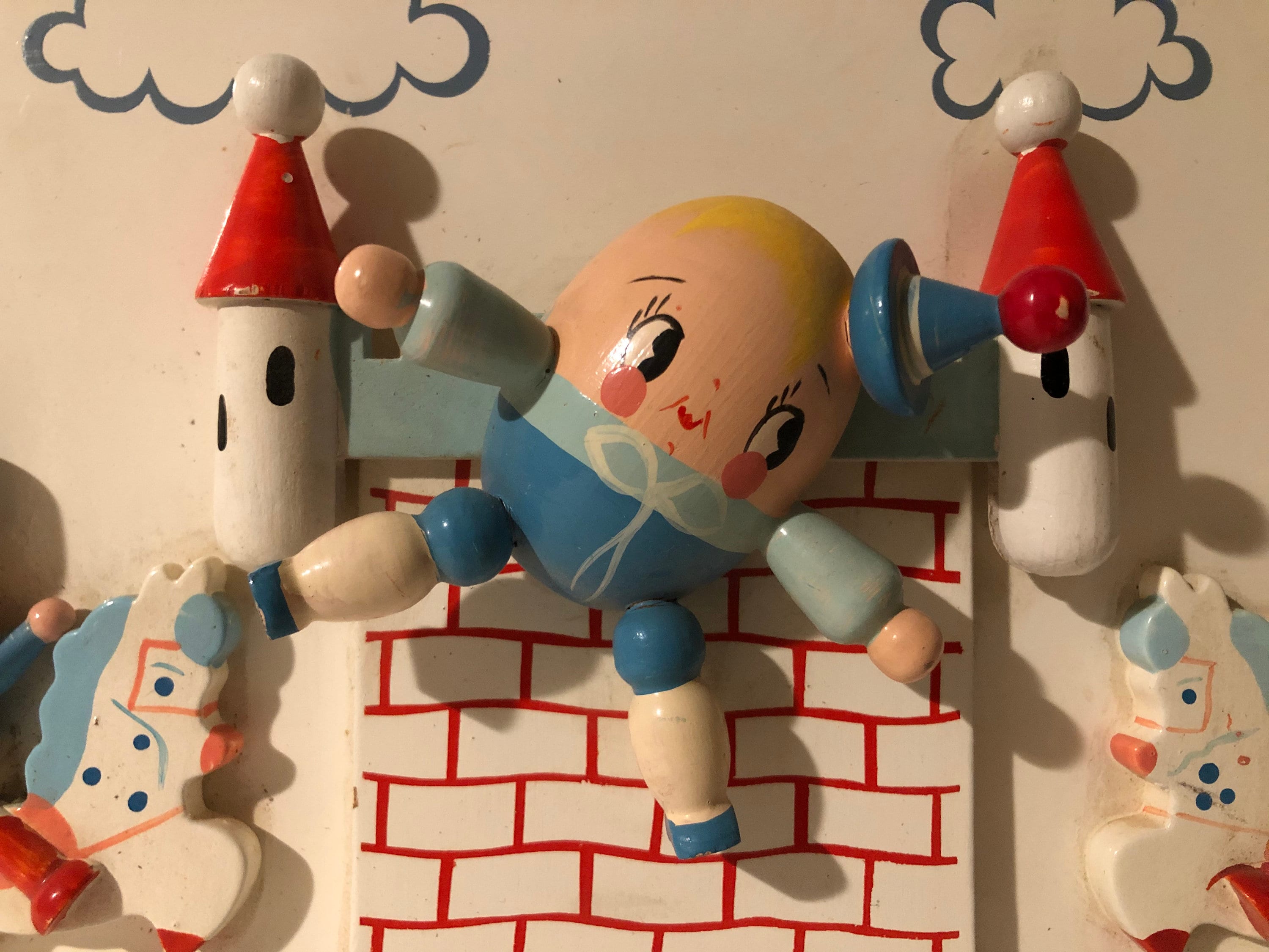 Irmi Nursery Plastics Inc Wooden Wall Plaque of Humpty Dumpty Etsy