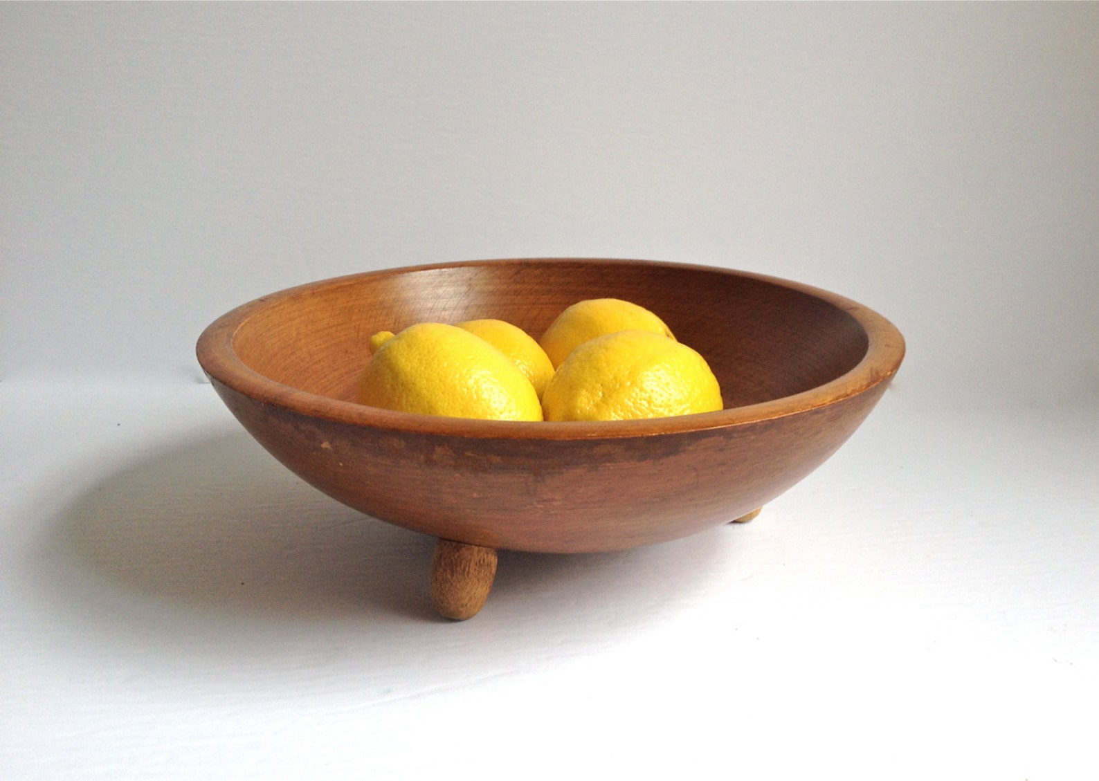 Footed Wooden Bowl by Woodcroftery Etsy
