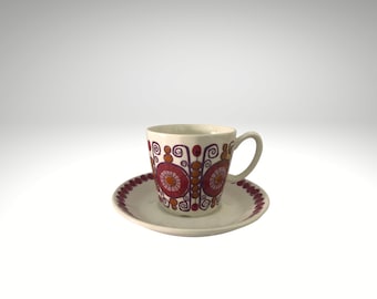 Demitasse Cup and Saucer, Turi Design Barcarole, Figgjo, Shipping Included