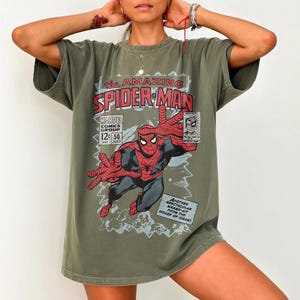 Disney The Amazing Spider Man Shirt, Marvel Avengers Shirt, Vintage 90s Spider-Man Comic Shirt, Spider Man tee, Disney Spider Kids Shirt image 14
