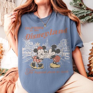 Retro Disneyland Mickey And Minnie Shirt, Disneyland California Est.1955 Shirt, Mickey And Friends Tee, Disney Vacation sweatshirt image 12