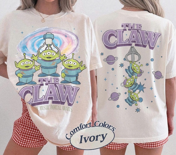 Vintage Toy Story Alien Shirt, The Claw Pizza Planet Tee, Disney Pixar Little Green Men Shirt, Comfort Colors Graphic Tee