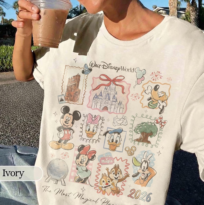 Retro Mickey Disneyworld Comfort Colors Shirt, Retro Mickey And Friends Shirts, Walt Disneyworld Tee, Disney 2026 Trip image 1