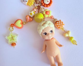 ソニーエンジェルポップコーンスイーツシリーズのバッグチャーム／キーホルダー（正規品）