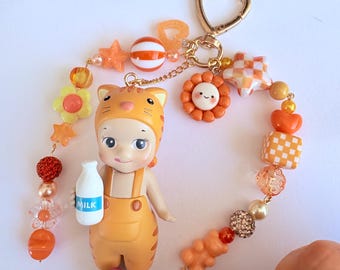 ソニー・エンジェルにインスパイアされた猫のバッグチャームキーホルダー