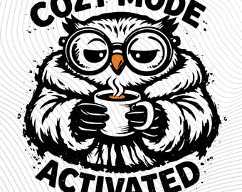 Funny Owl Drink Graphic PNG: Owl Drinking Humor Party png Cute Animal Joke Clipart (Digital Download)