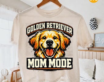 Golden Retriever Mom Mode PNG & SVG - Funny Dog Mom Quote Dog Lover Digital Download