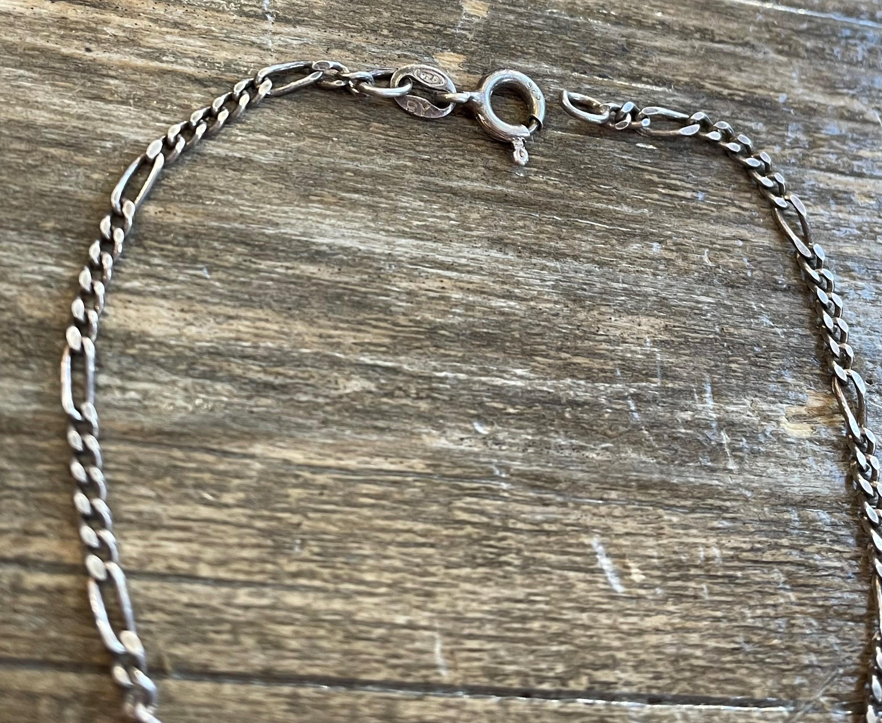 Vintage 1990s Chain ATC Italy Bracelet 925 Silver Handmade One