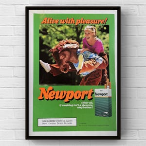 newport cigarette ads 1970s Newport Cigarette Poster newport cigarette ads 1970s Newport Cigarette Poster