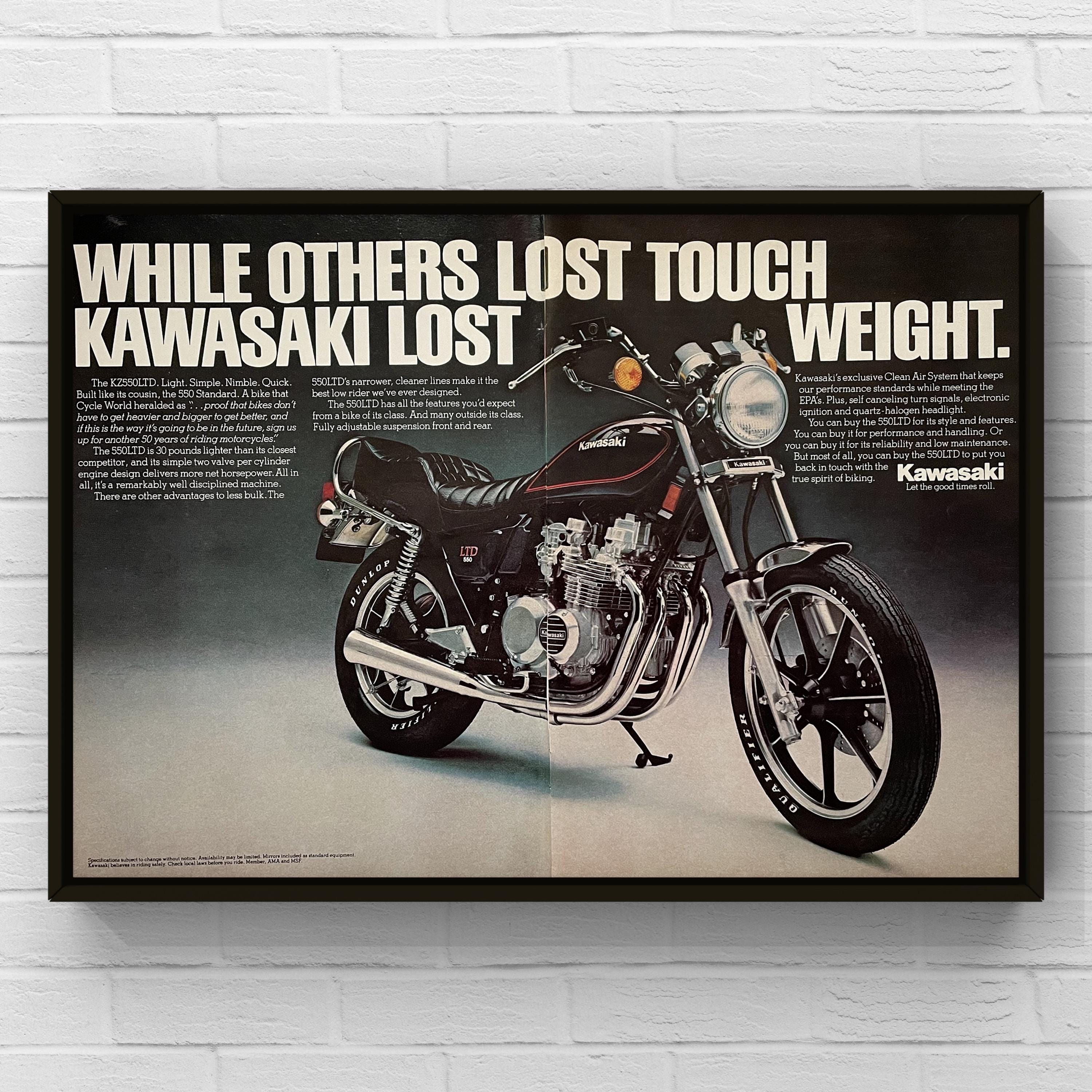 Vintage Kawasaki Poster - Etsy