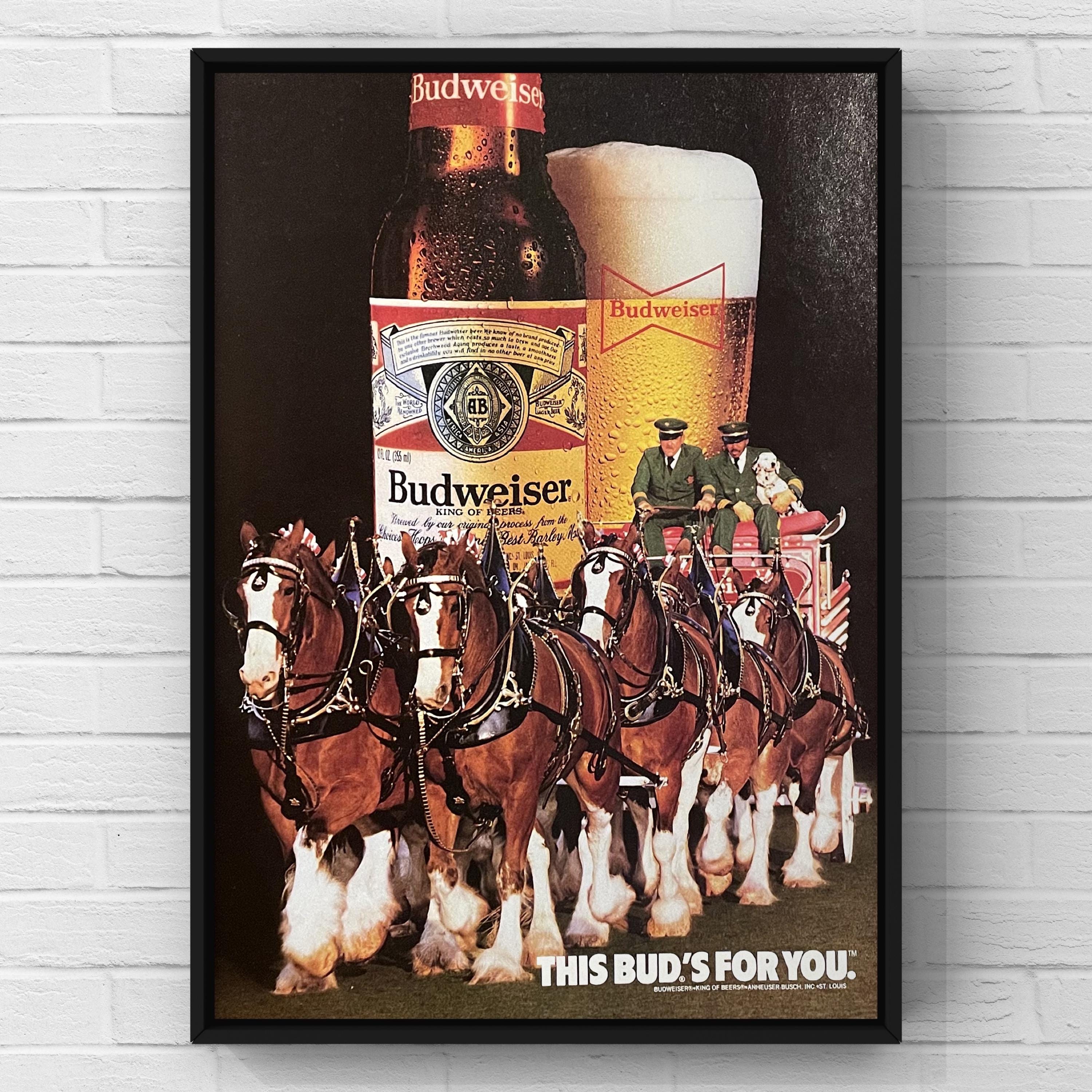 Vintage 1980s Bud Light Budweiser Beer Bar Original 80s Magazine