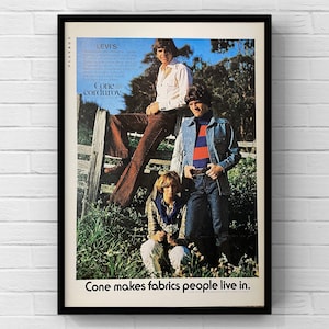 1970s Levi Poster - Etsy