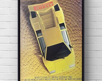 ヴィンテージオリジナル 1983 フェラーリ 308 GTSI ポスター