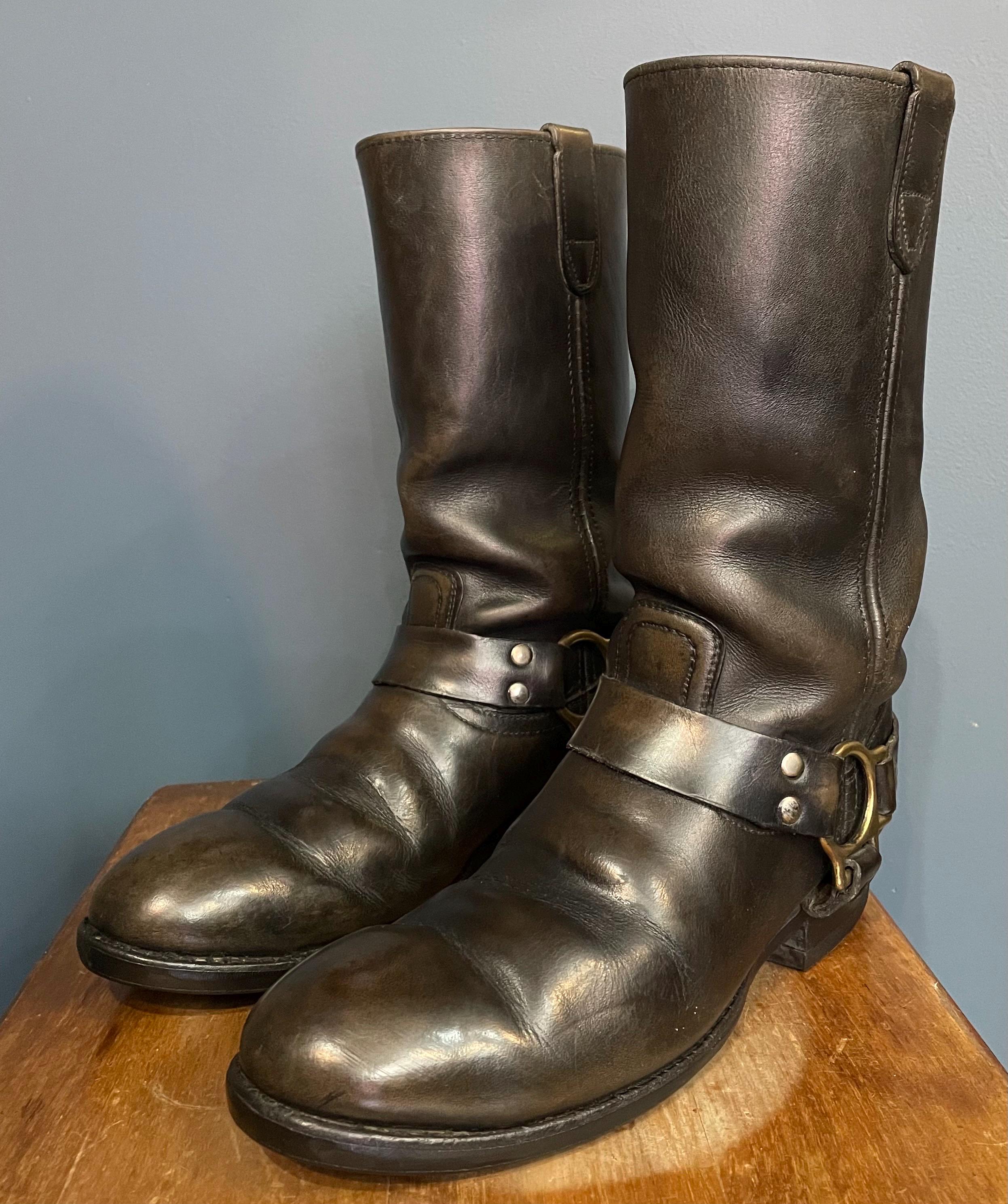 VINTAGE / 80's ～ USA engineer boots 80s Engineer Boots - Etsy