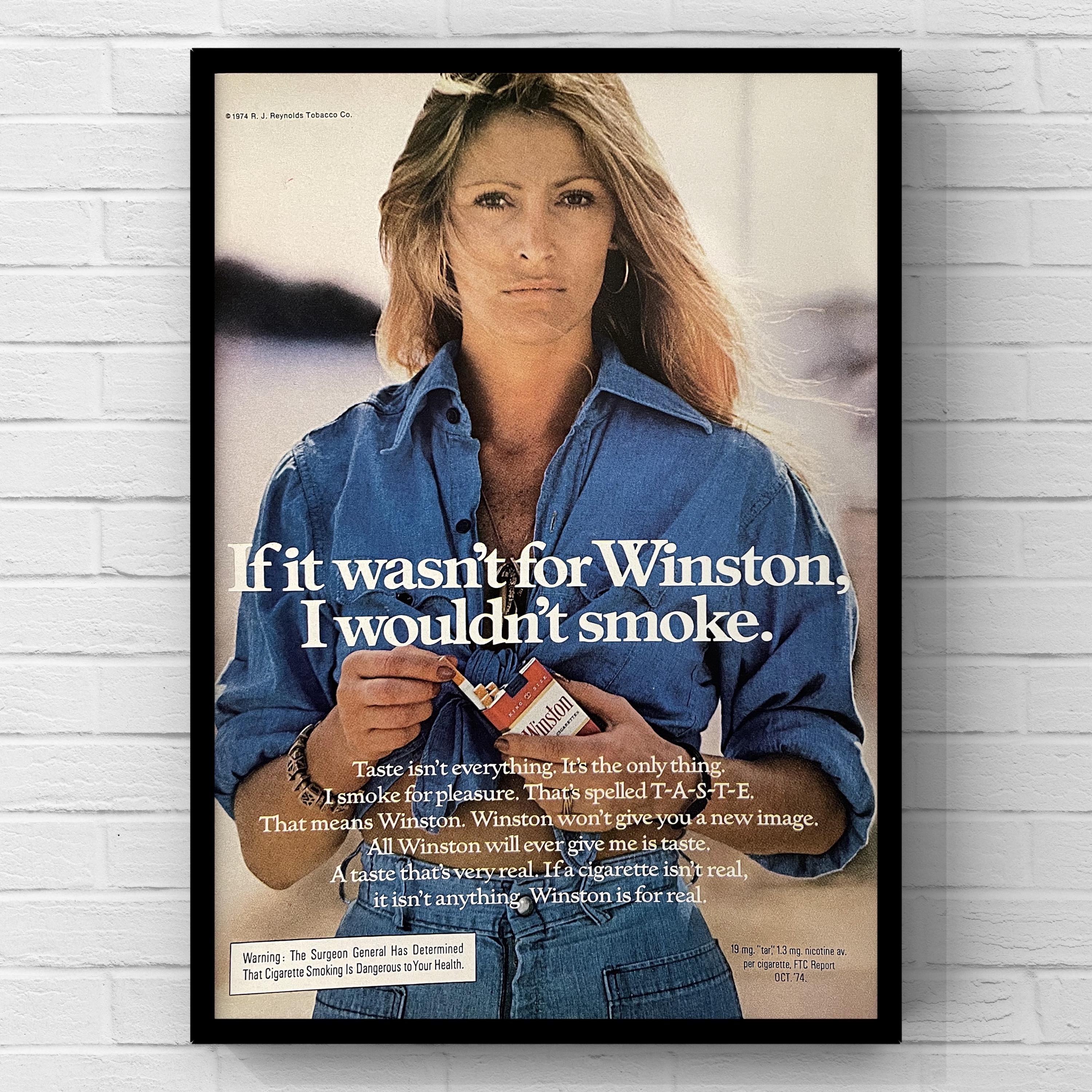 Winston Cigarettes Poster