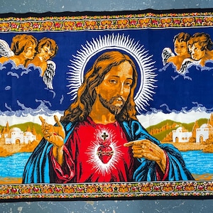 Vintage Jesus Rug - Etsy