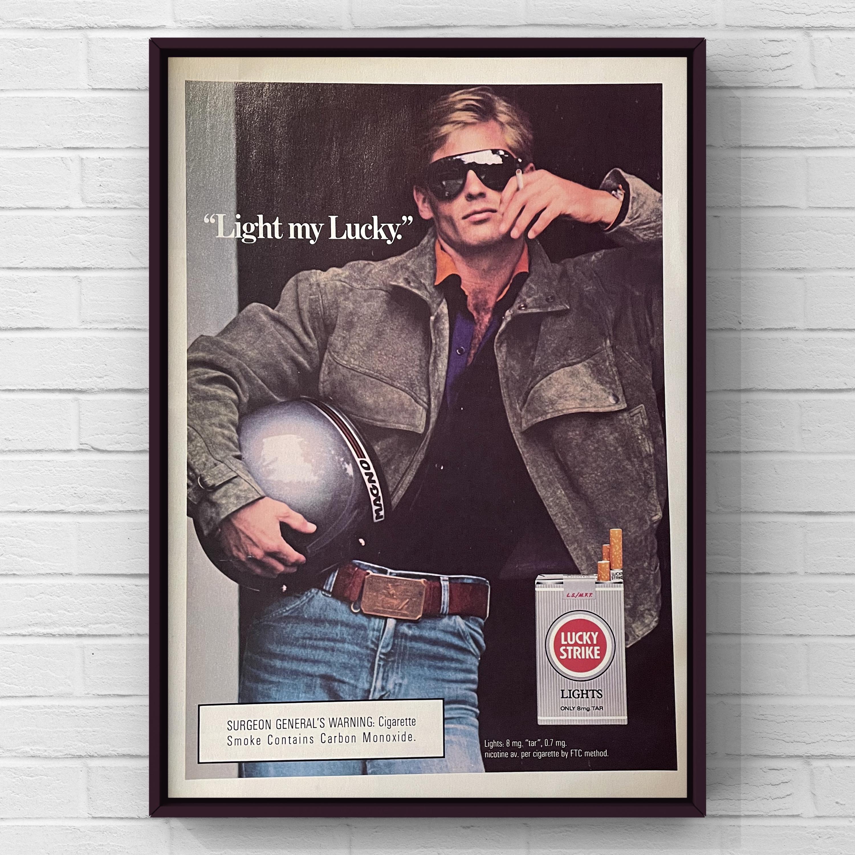 Vintage 1980s Lucky Strikes Cigarettes Original 80s Magazine Page