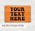 Personalized Doormat, Custom Text Door Mat, Custom Welcome Mat, Family Name Doormat, Housewarming Gift, Front Porch Decor