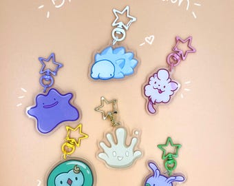 Colección de llaveros Blob de PKMN