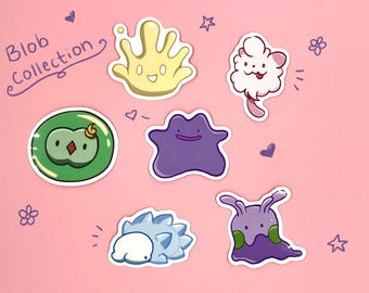 Colección de pegatinas Blob de PKMN