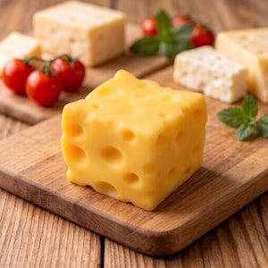 Queijo Gigante de Brinquedo para Apertar - Uma Ferramenta Anti-Stress de Recuperação Lenta em Formato Realista de Queijo