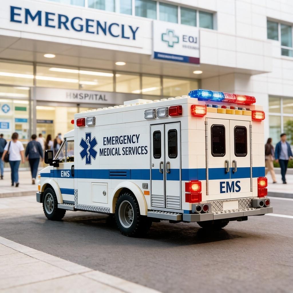 EMS Ambulance Building Block Model – Realistic Emergency Medical ...