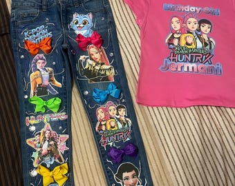 Pantalones personalizados estilo Kpop con estilo basura