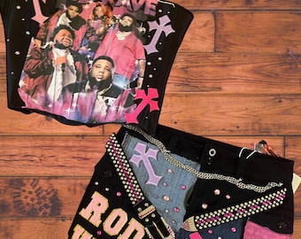 Conjunto de corsé y falda pantalón de 2 piezas personalizable
