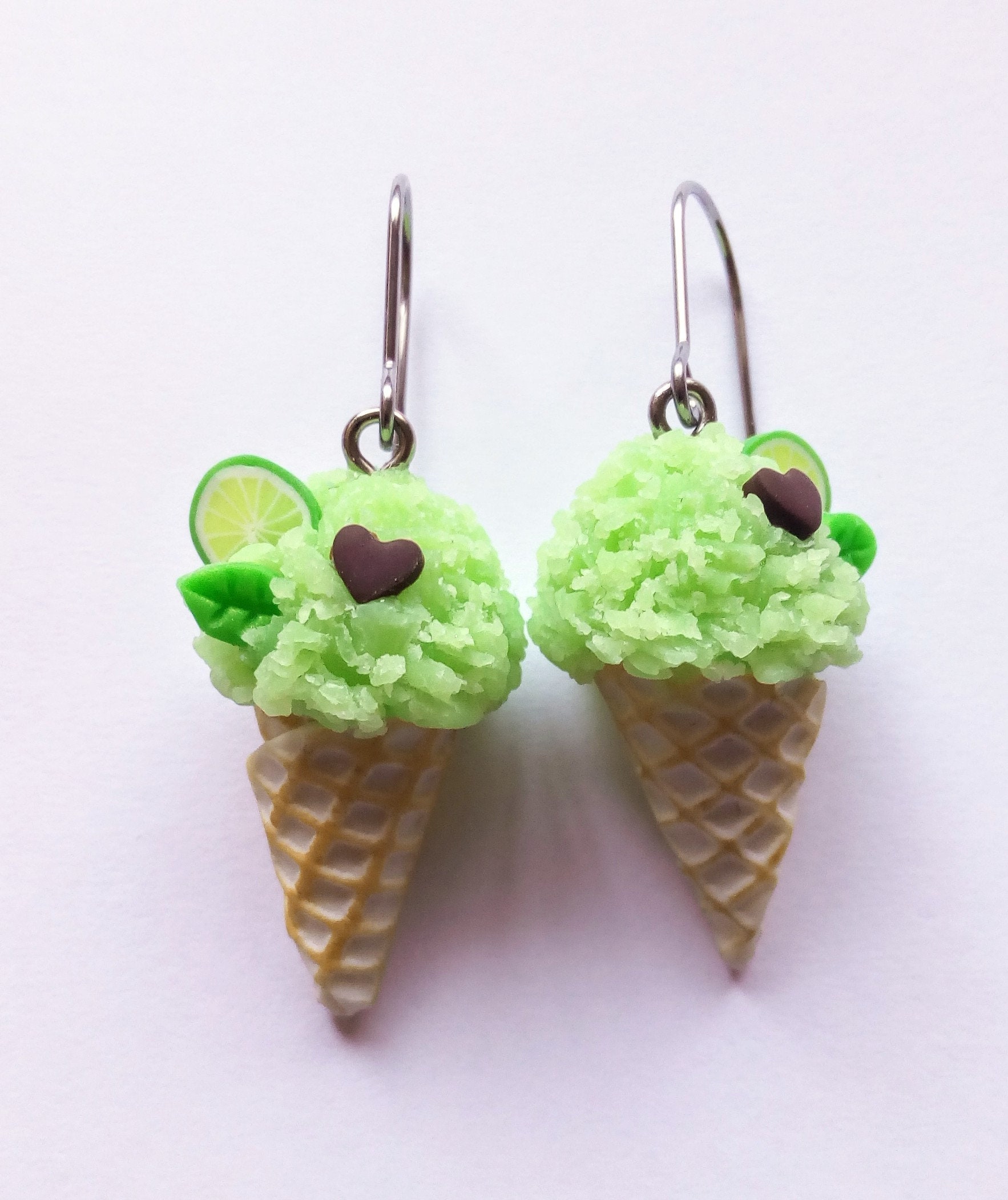 Polymer Clay Ice Cream Earrings Etsy Australia