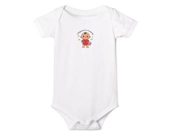 Bear Cub Illustration Infant One Piece | 'Born to Snuggle' Baby Bodysuit