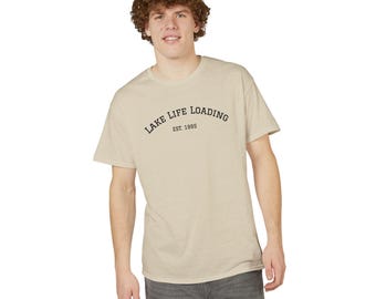 Lake Life Loading T-Shirt | Lakeside Camping Night Scene