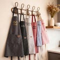 Personalized Housewarming Gift, Custom Couple Aprons, Wedding Gift for Couple, Striped Kitchen Apron Set, New Home Gift Ideas product logo
