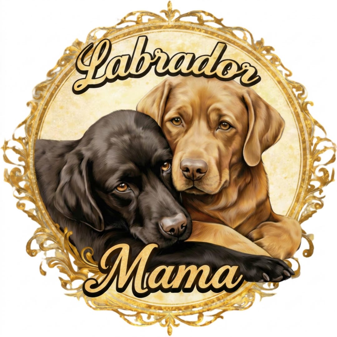 Labrador Mama PNG Retriever Sublimation Design Dog Lover Gift Printable ...