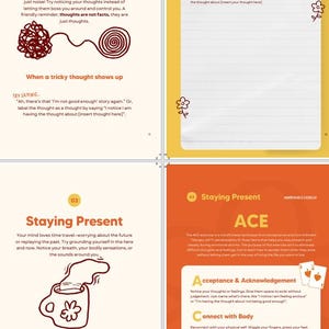 ACT Therapy Workbook – Printable Exercises, Journal Prompts, With Cute ...