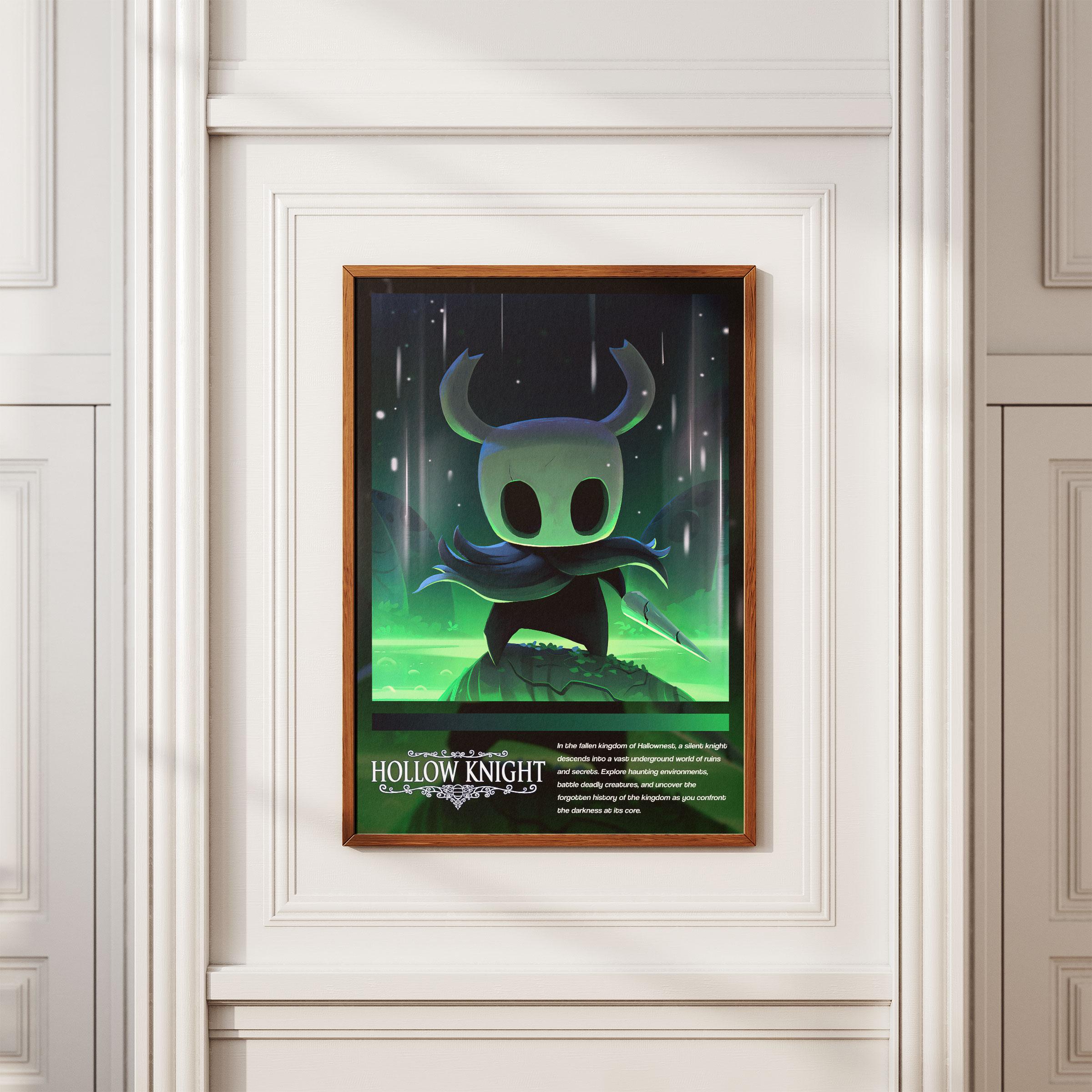 Hollow Knight Poster | Dark Indie Fantasy Video Game Wall Art | Gaming ...