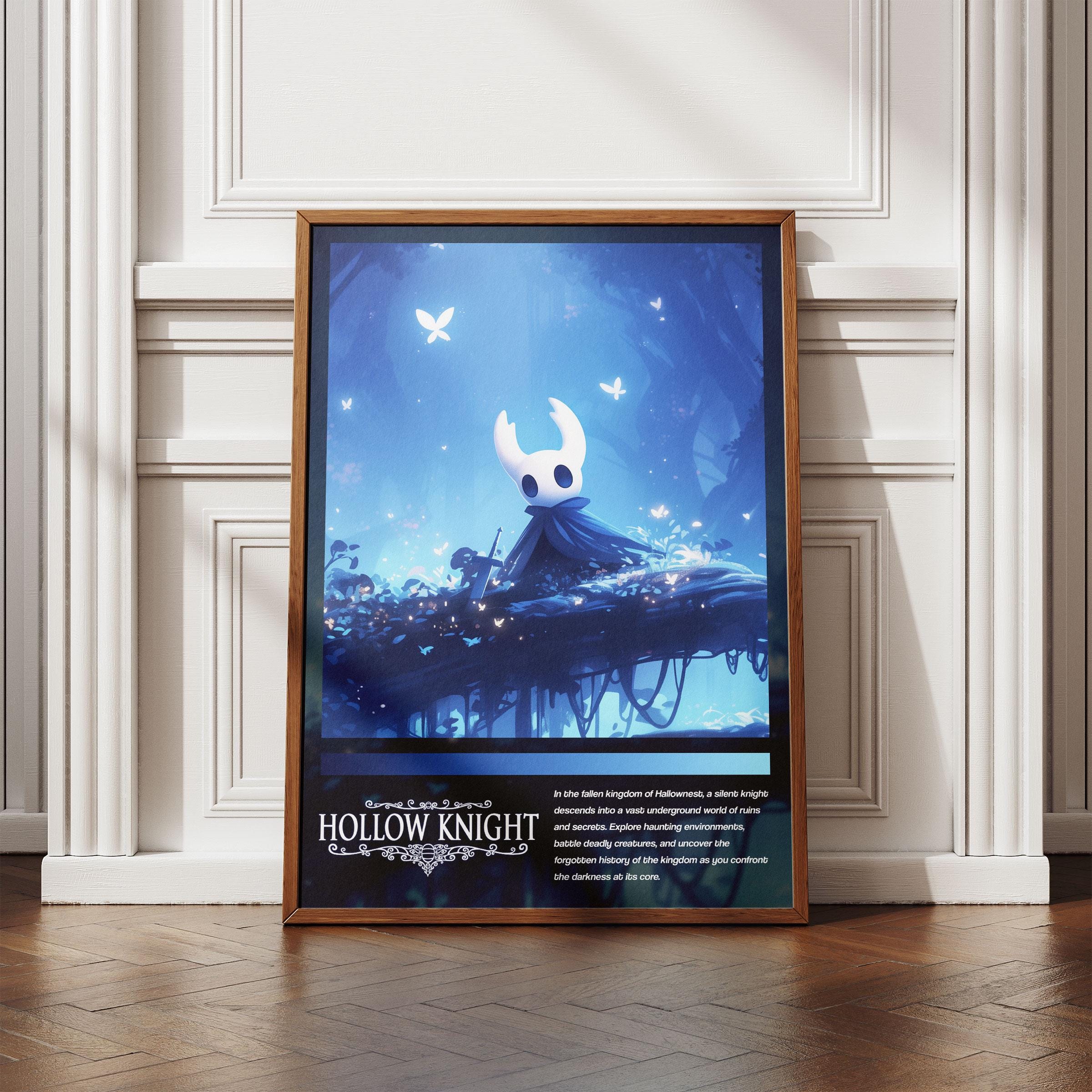 Hollow Knight Poster | Dark Indie Fantasy Video Game Wall Art | Gaming ...