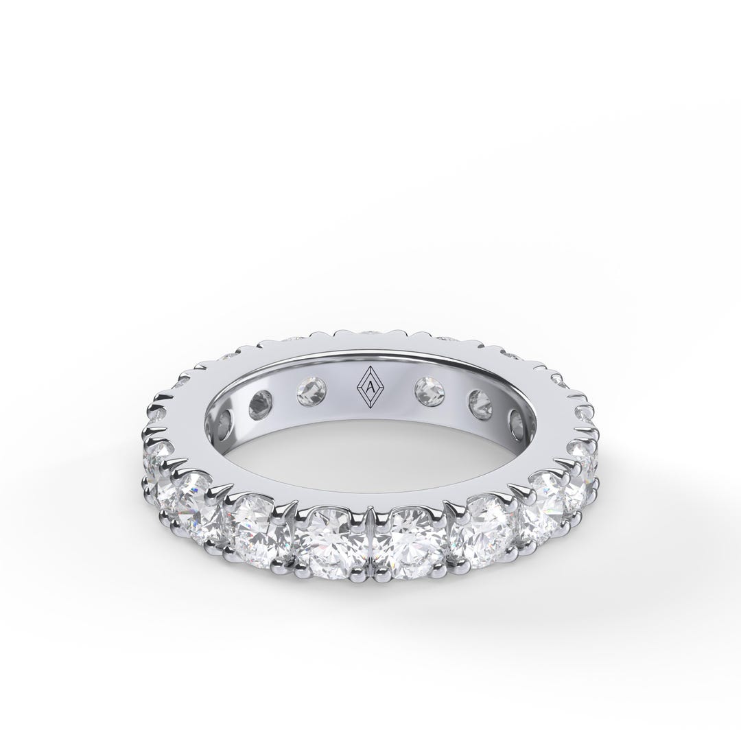 3 Carat Round Diamond Eternity Ring - Etsy