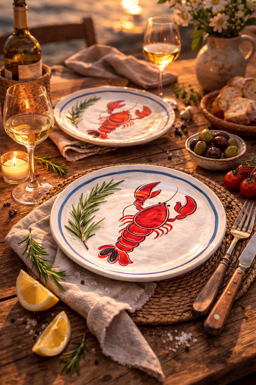 Lobster dishes set - Etsy 日本
