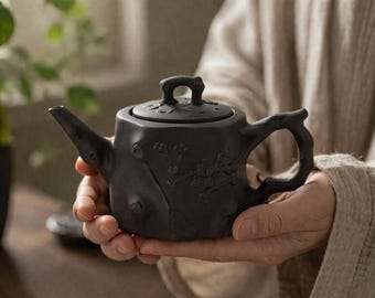 Handmade Ceramic Teapot, Slow Living Tea Pot, Unique Gift for Tea Lover, Cozy Home Decor, Rustic Clay Teapot, Mindful Tea Ritual