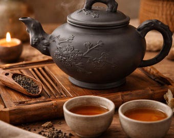 Handmade Japanese Style Ceramic Teapot – 900 ml Stoneware Pot, Retro Coarse Pottery Tea Maker, Kung Fu Tea Ceremony Gift, Rustic Teaware